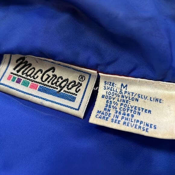 MAC GREGOR VINTAGE WINDBREAKER HOODIE SIZE M - Picture 7 of 8